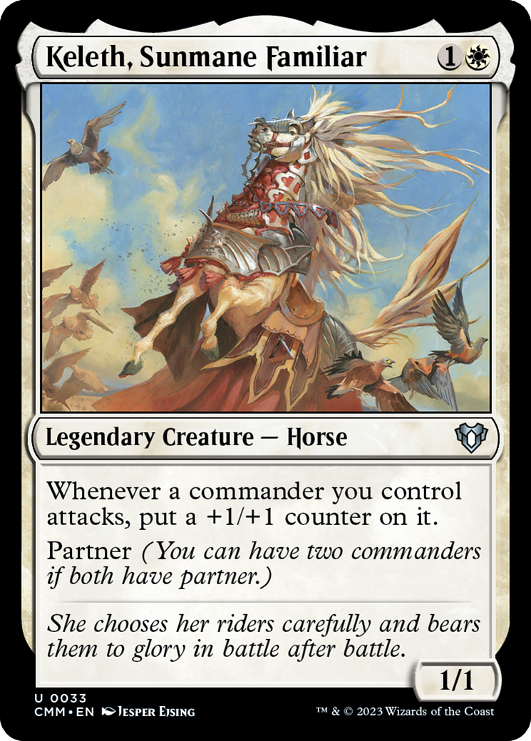 Keleth, Sunmane Familiar [Commander Masters] | Grognard Games