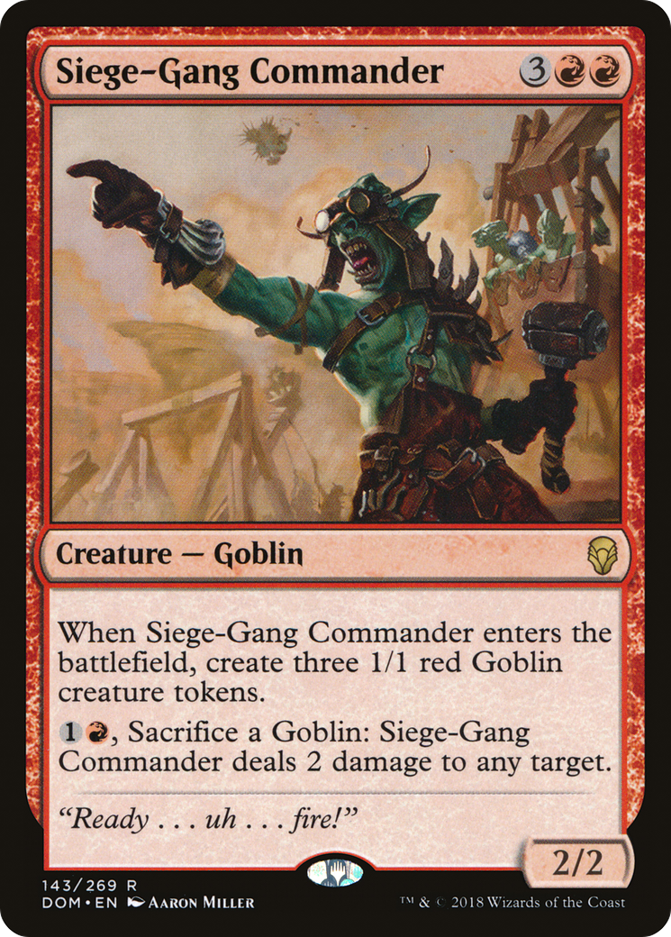 Siege-Gang Commander [Dominaria] | Grognard Games