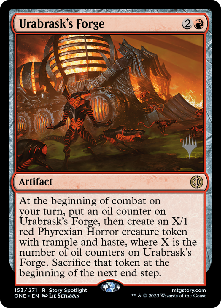 Urabrask's Forge (Promo Pack) [Phyrexia: All Will Be One Promos] | Grognard Games