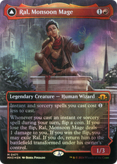 Ral, Monsoon Mage // Ral, Leyline Prodigy (Borderless) (Textured Foil) [Modern Horizons 3] | Grognard Games