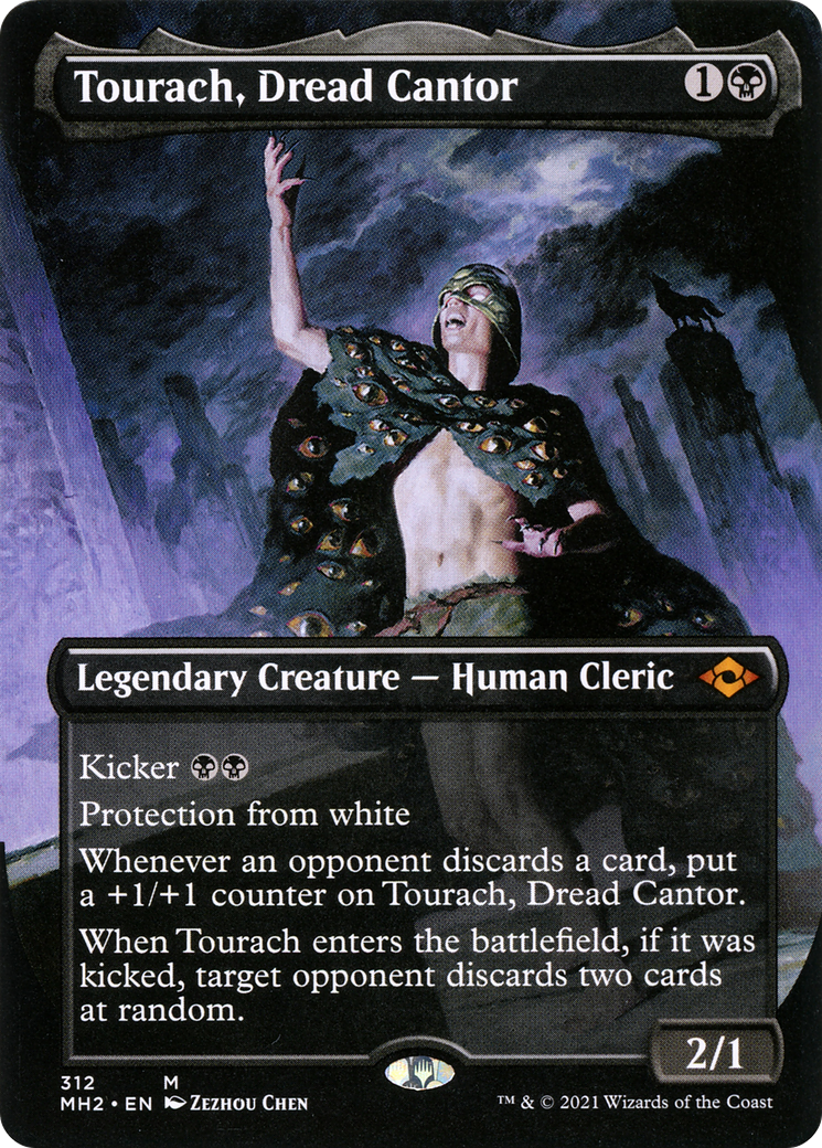 Tourach, Dread Cantor (Borderless Alternate Art) [Modern Horizons 2] | Grognard Games