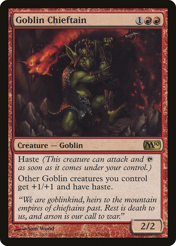 Goblin Chieftain (M10-139) - Magic 2010 | Grognard Games