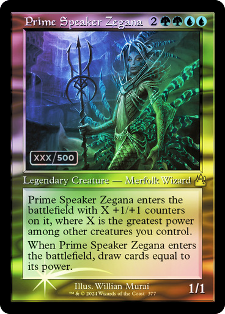 Prime Speaker Zegana (Retro) (Serialized) [Ravnica Remastered] | Grognard Games