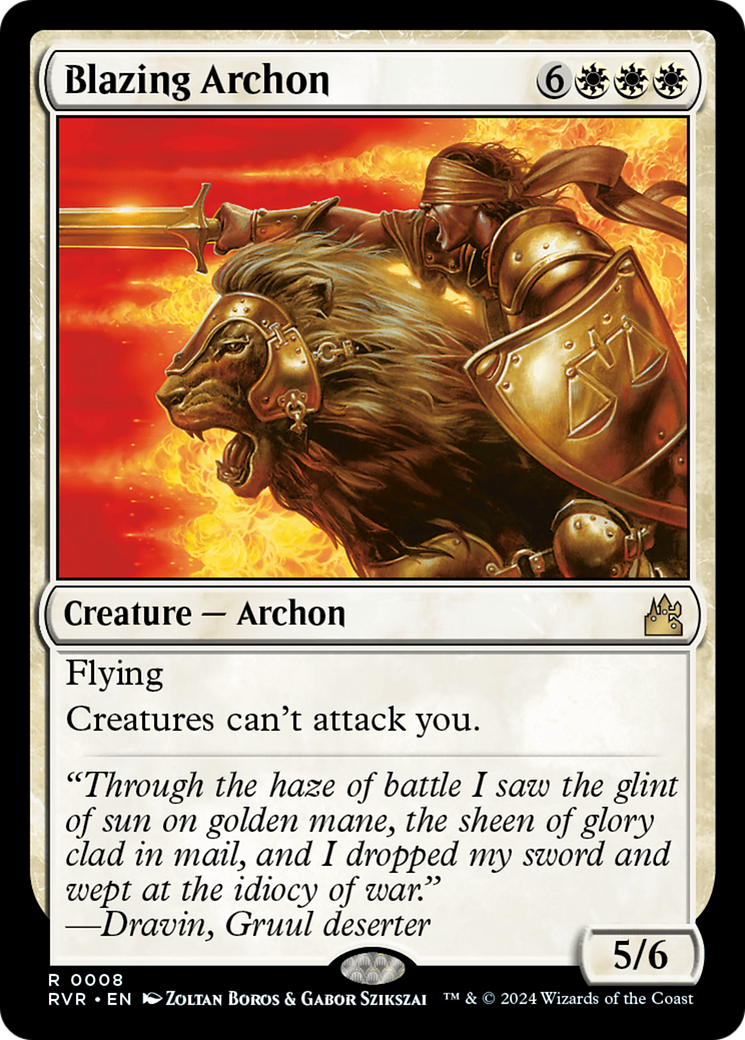 Blazing Archon [Ravnica Remastered] | Grognard Games