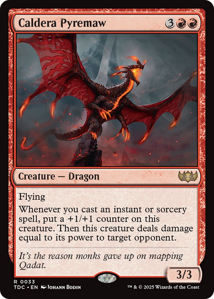 Caldera Pyremaw [Tarkir: Dragonstorm Commander] | Grognard Games
