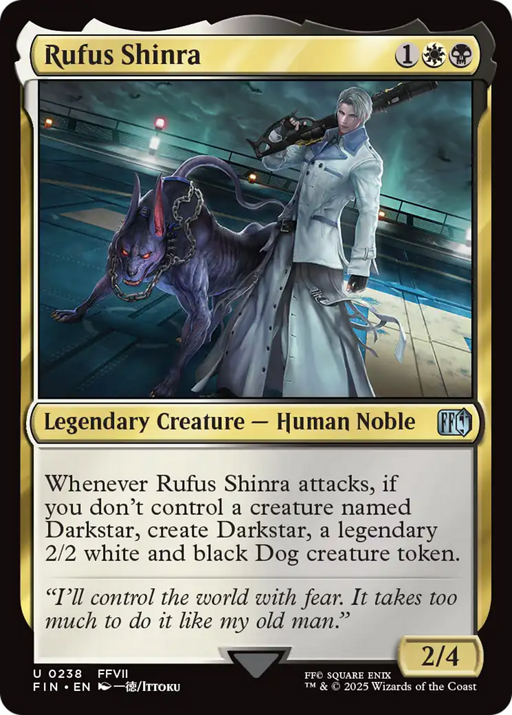 Rufus Shinra (FIN-238) - FINAL FANTASY Foil | Grognard Games