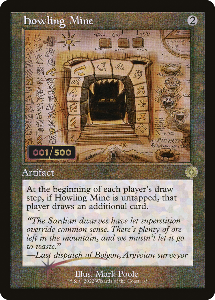 Howling Mine (Retro Schematic) (Serial Numbered) [The Brothers' War Retro Artifacts] | Grognard Games