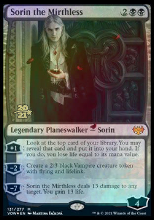 Sorin the Mirthless [Innistrad: Crimson Vow Prerelease Promos] | Grognard Games