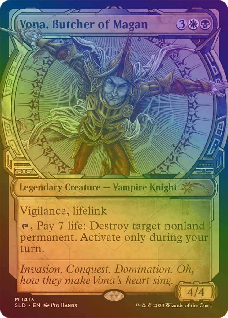 Vona, Butcher of Magan (Rainbow Foil) [Secret Lair Drop Series] | Grognard Games