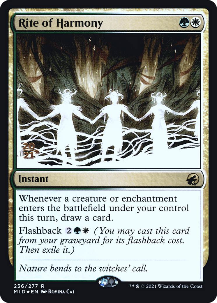 Rite of Harmony [Innistrad: Midnight Hunt Prerelease Promos] | Grognard Games