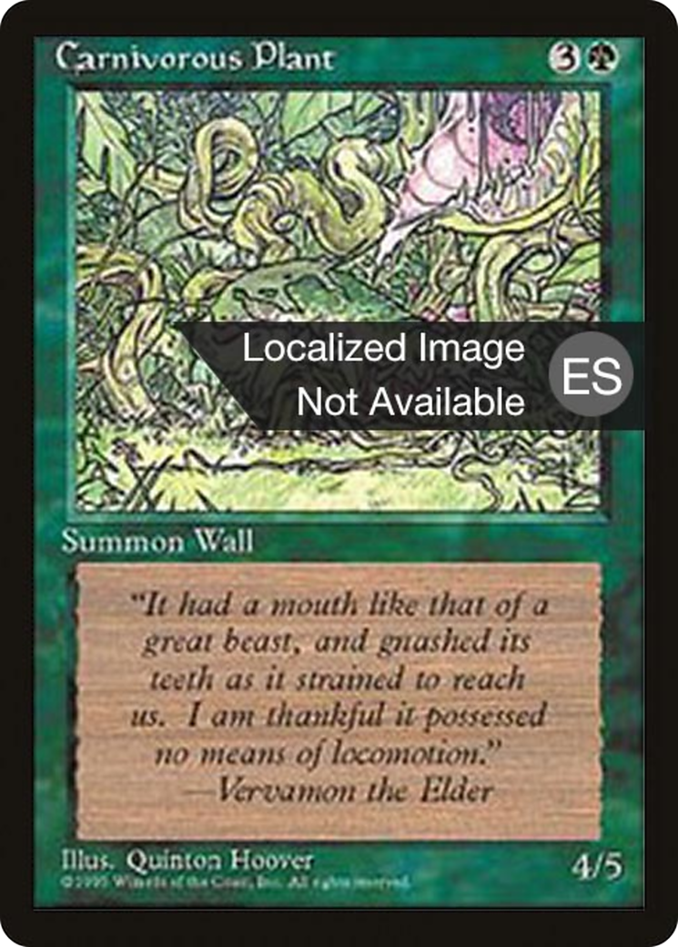 Carnivorous Plant [Fourth Edition (Foreign Black Border)] | Grognard Games