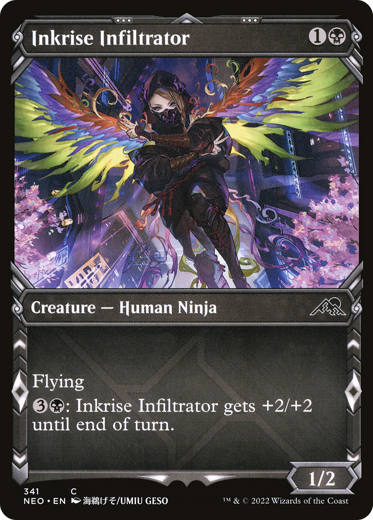 Inkrise Infiltrator (Showcase Ninja) [Kamigawa: Neon Dynasty] | Grognard Games