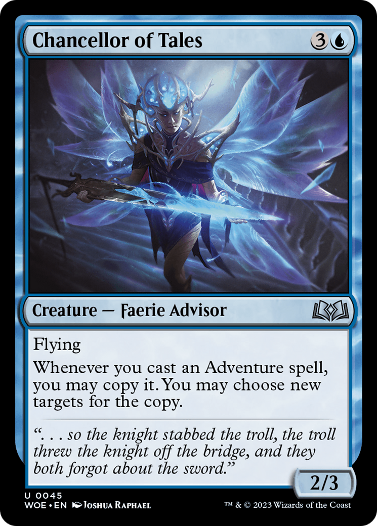 Chancellor of Tales [Wilds of Eldraine] | Grognard Games
