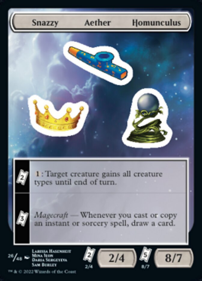Snazzy Aether Homunculus [Unfinity Stickers] | Grognard Games