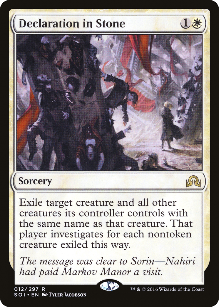 Declaration in Stone (SOI-012) - Shadows over Innistrad | Grognard Games