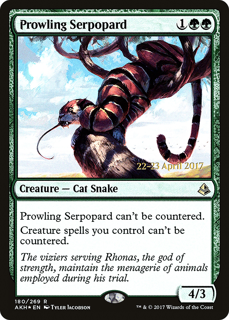 Prowling Serpopard  [Amonkhet Prerelease Promos] | Grognard Games