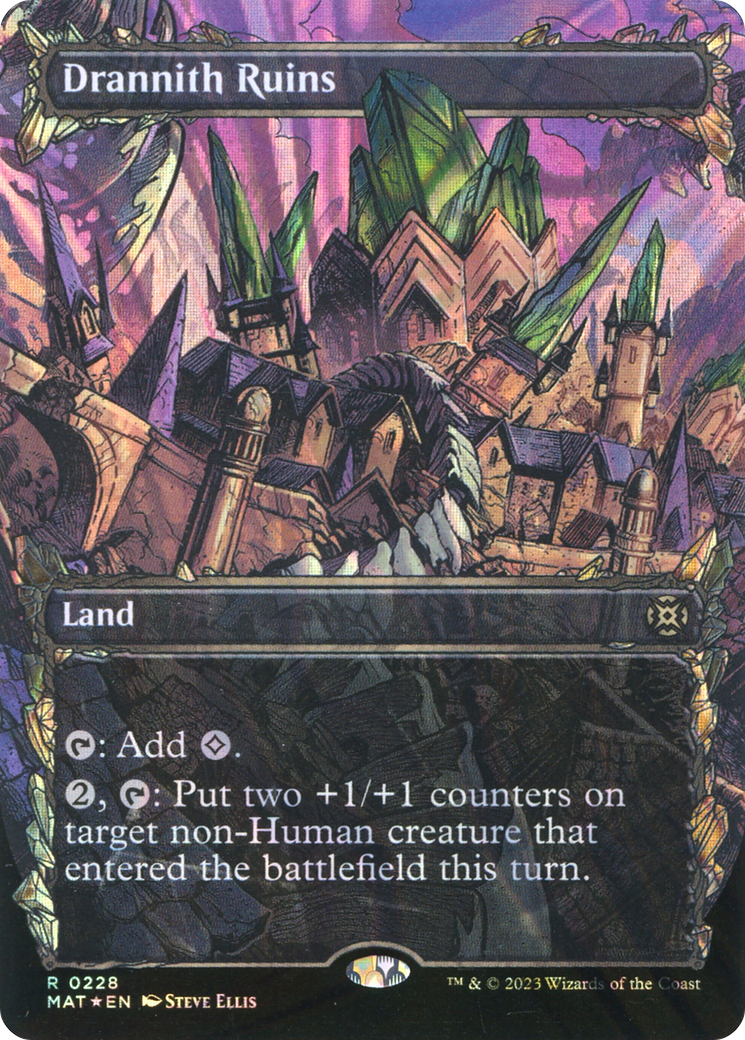 Drannith Ruins (Showcase Halo Foil) [March of the Machine: The Aftermath] | Grognard Games