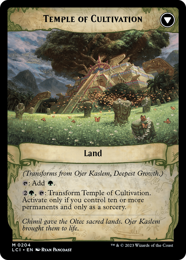 Ojer Kaslem, Deepest Growth // Temple of Cultivation [The Lost Caverns of Ixalan Prerelease Cards] | Grognard Games