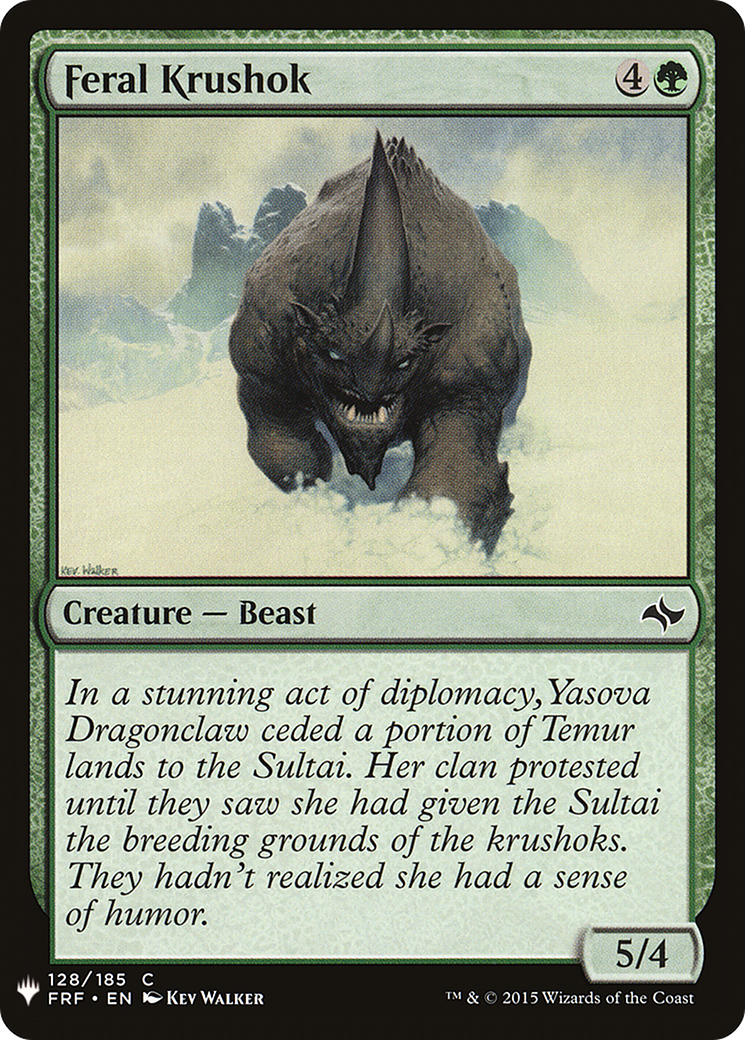 Feral Krushok [Mystery Booster] | Grognard Games
