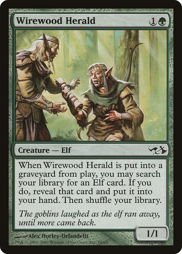 Wirewood Herald (EVG-016) - Duel Decks: Elves vs. Goblins Foil | Grognard Games