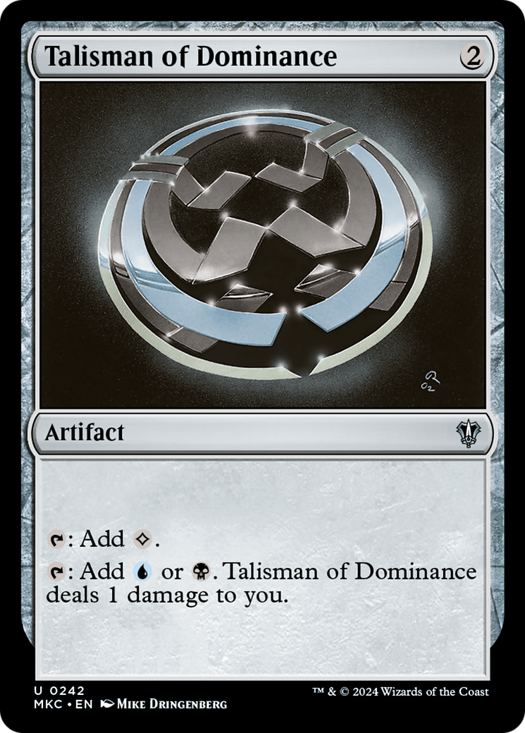 Talisman of Dominance [Murders at Karlov Manor Commander] | Grognard Games