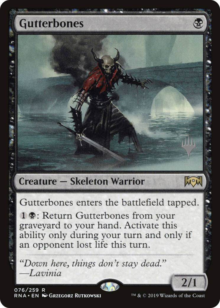 Gutterbones (Promo Pack) [Ravnica Allegiance Promos] | Grognard Games