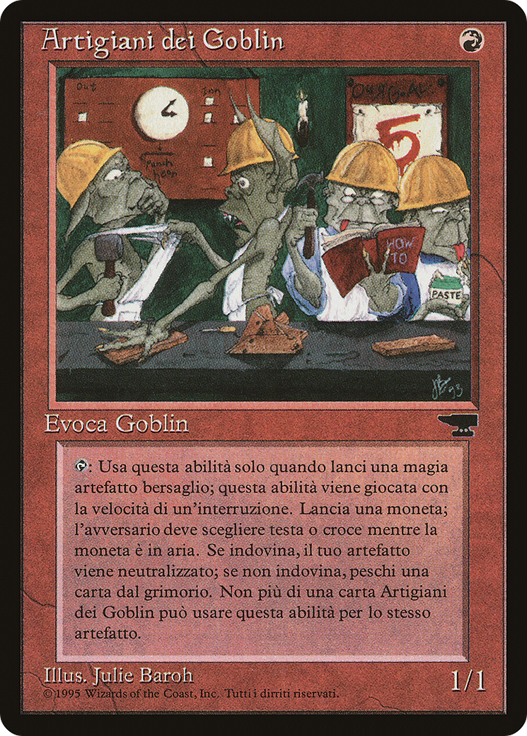 Goblin Artisans (Italian) - "Artigiani dei Goblin" [Rinascimento] | Grognard Games
