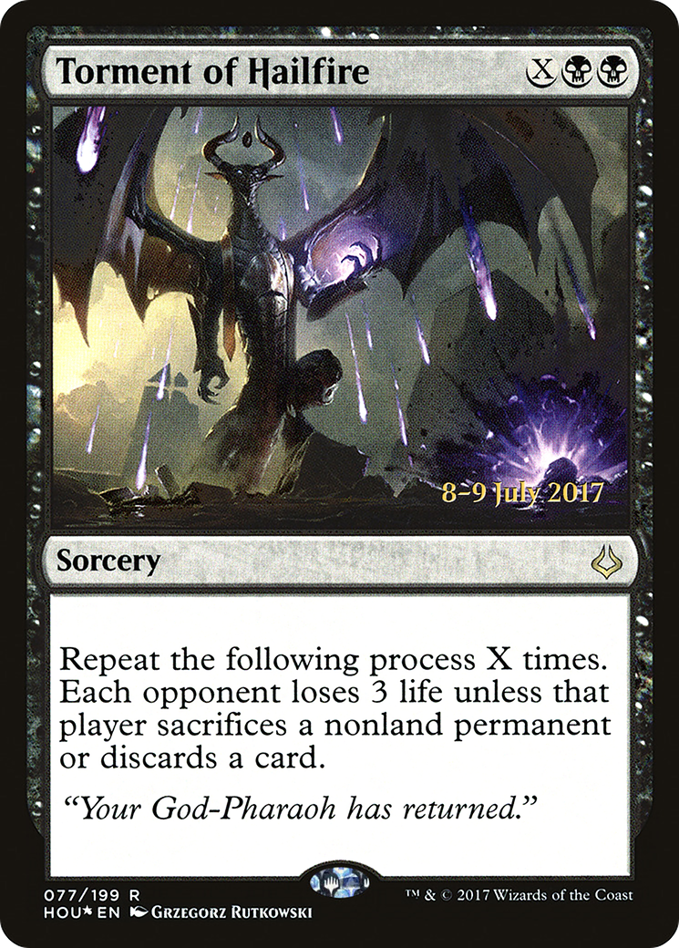 Torment of Hailfire  [Hour of Devastation Prerelease Promos] | Grognard Games