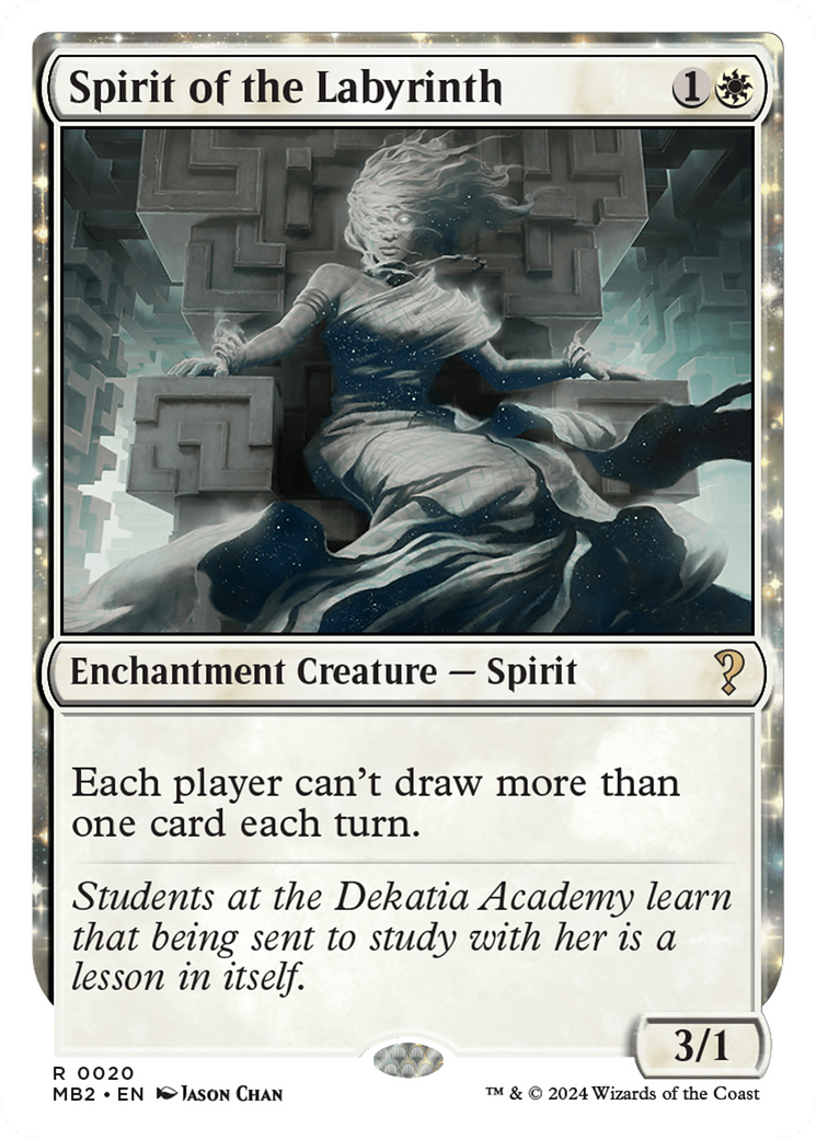 Spirit of the Labyrinth (White Border) [Mystery Booster 2] | Grognard Games
