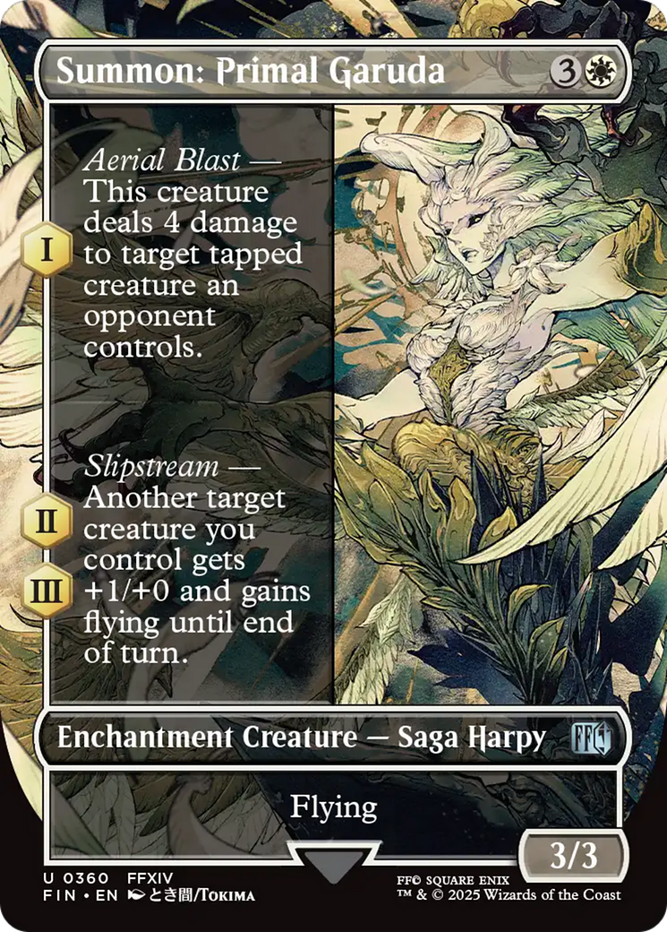 Summon: Primal Garuda (Borderless) (FIN-360) - FINAL FANTASY Foil | Grognard Games