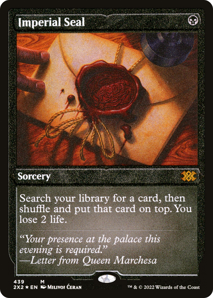 Imperial Seal (Foil Etched) (2X2-439) - Double Masters 2022 Foil | Grognard Games