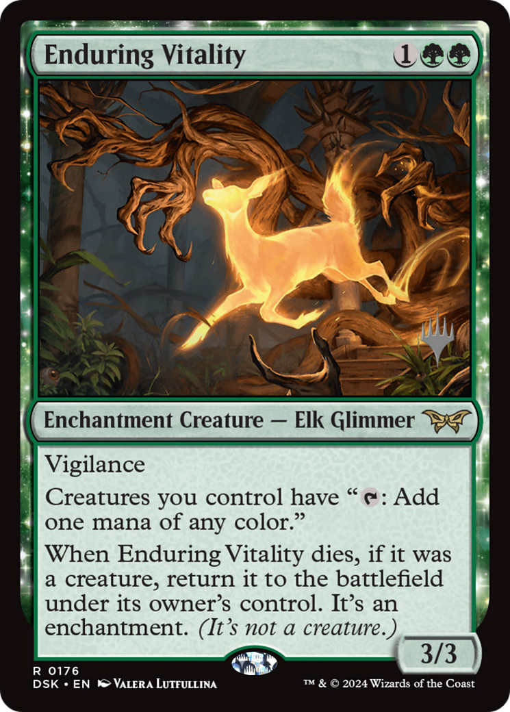 Enduring Vitality (Promo Pack) [Duskmourn: House of Horror Promos] | Grognard Games