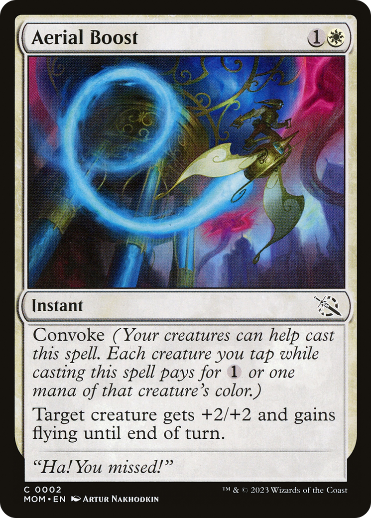 Aerial Boost (MOM-002) - March of the Machine Foil | Grognard Games