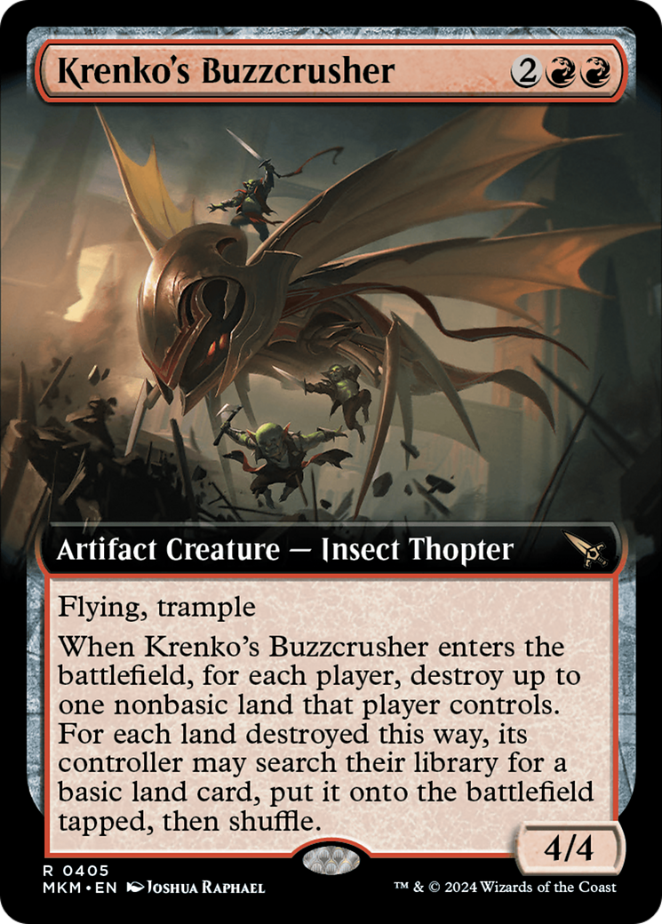 Krenko's Buzzcrusher (Extended Art) [Murders at Karlov Manor] | Grognard Games