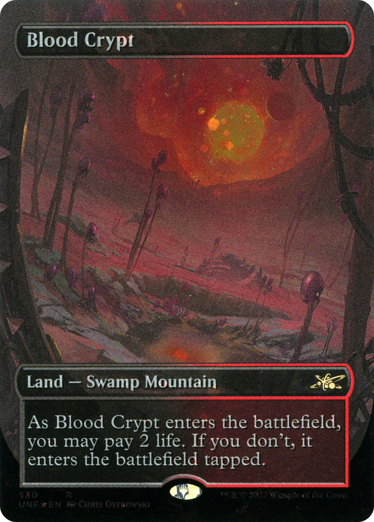 Blood Crypt (Borderless) (Galaxy Foil) [Unfinity] | Grognard Games