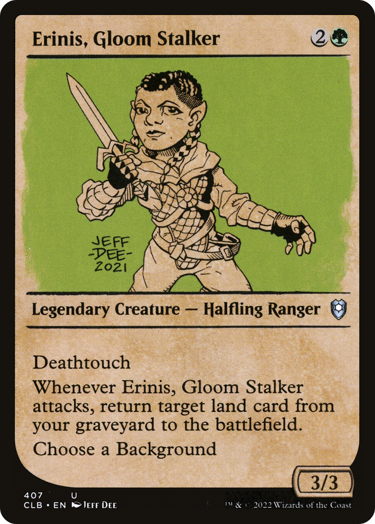 Erinis, Gloom Stalker (Showcase) [Commander Legends: Battle for Baldur's Gate] | Grognard Games