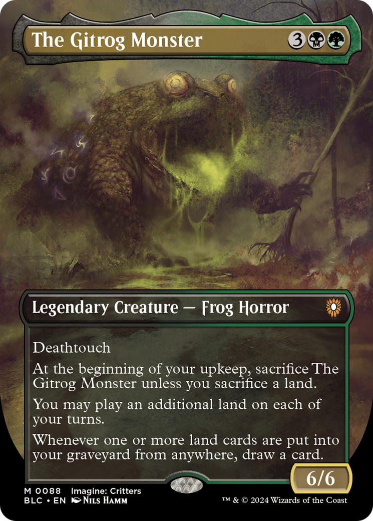 The Gitrog Monster (Borderless) [Bloomburrow Commander] | Grognard Games
