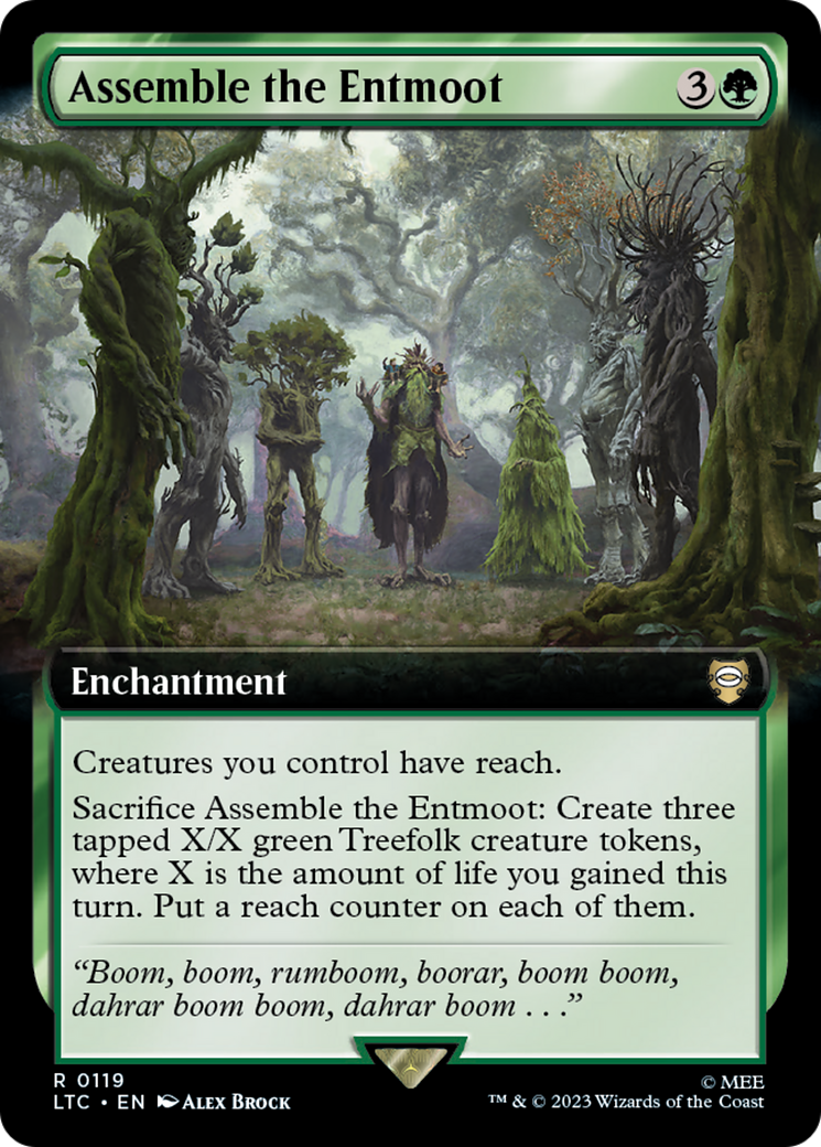 Assemble the Entmoot (LTC-119) - Tales of Middle-earth Commander: (Extended Art) Foil | Grognard Games