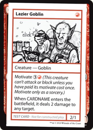 Lazier Goblin (2021 Edition) [Mystery Booster Playtest Cards] | Grognard Games