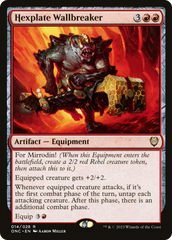 Hexplate Wallbreaker [Phyrexia: All Will Be One Commander] | Grognard Games