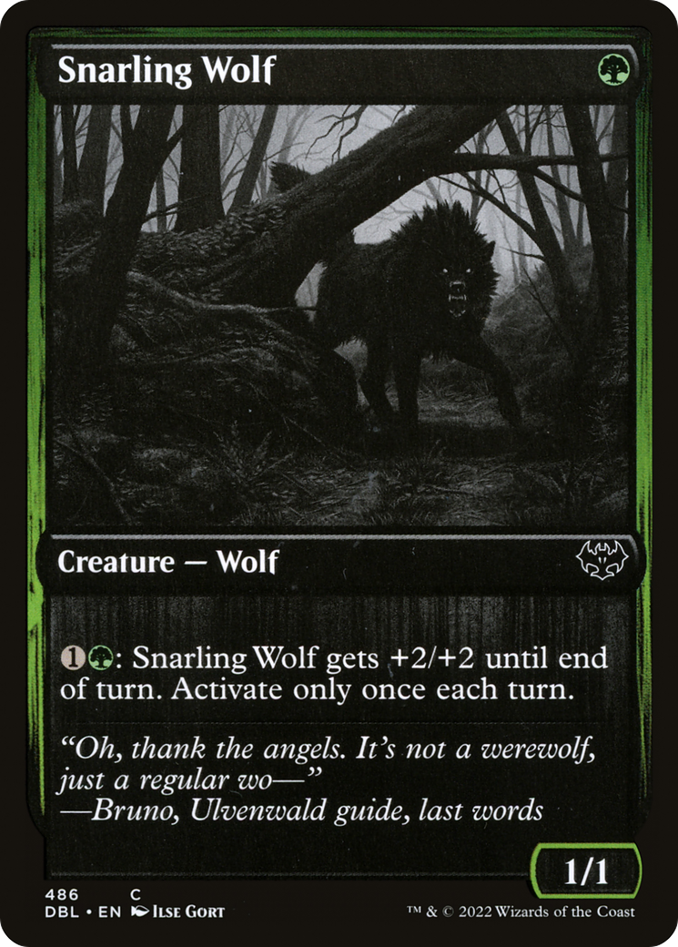 Snarling Wolf (486) [Innistrad: Double Feature] | Grognard Games