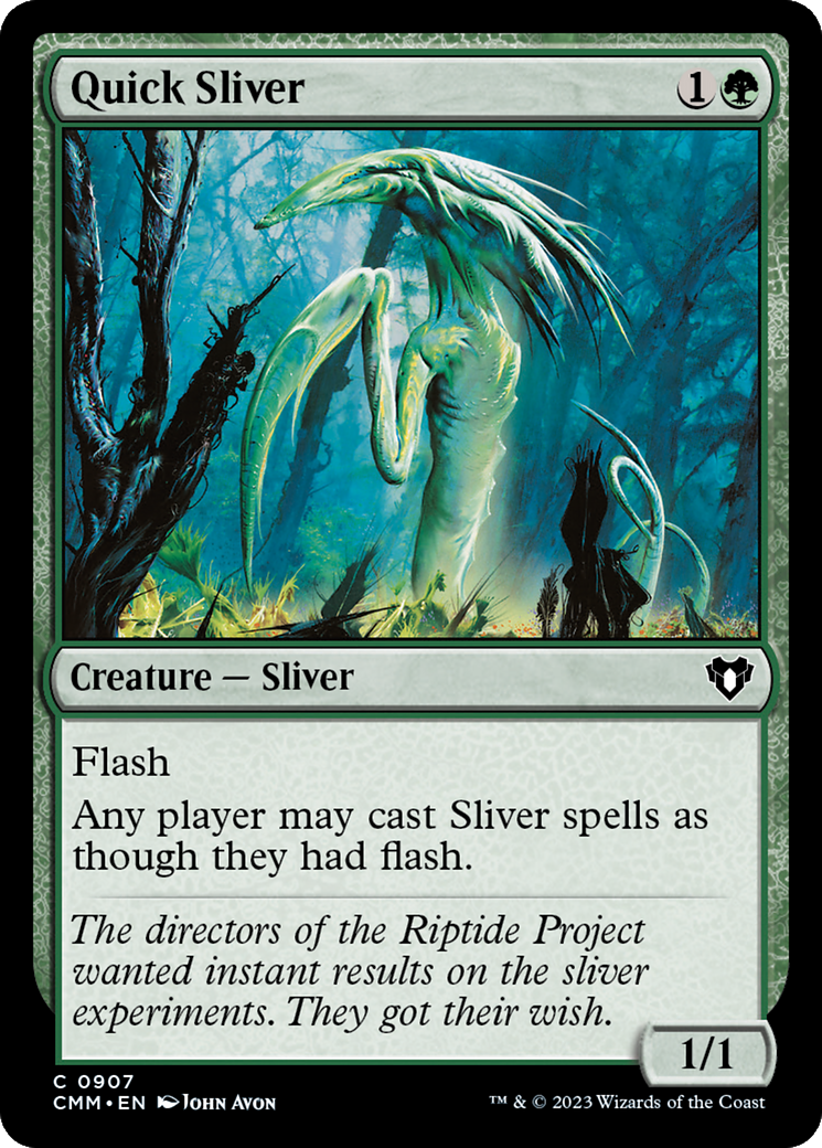 Quick Sliver [Commander Masters] | Grognard Games