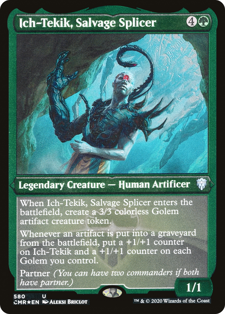 Ich-Tekik, Salvage Splicer (Etched) [Commander Legends] | Grognard Games