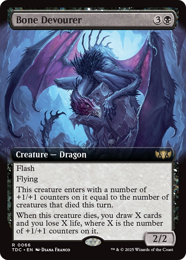 Bone Devourer (Extended Art) [Tarkir: Dragonstorm Commander] | Grognard Games