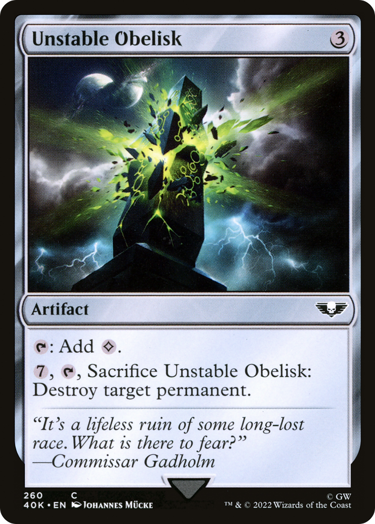 Unstable Obelisk [Universes Beyond: Warhammer 40,000] | Grognard Games