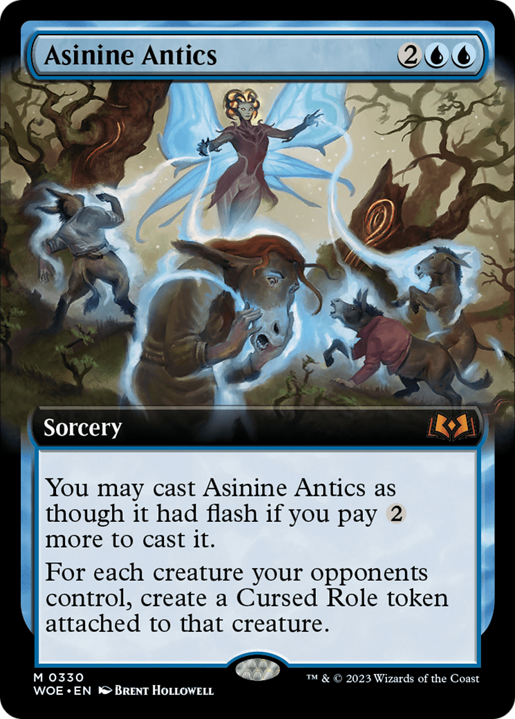 Asinine Antics (Extended Art) [Wilds of Eldraine] | Grognard Games