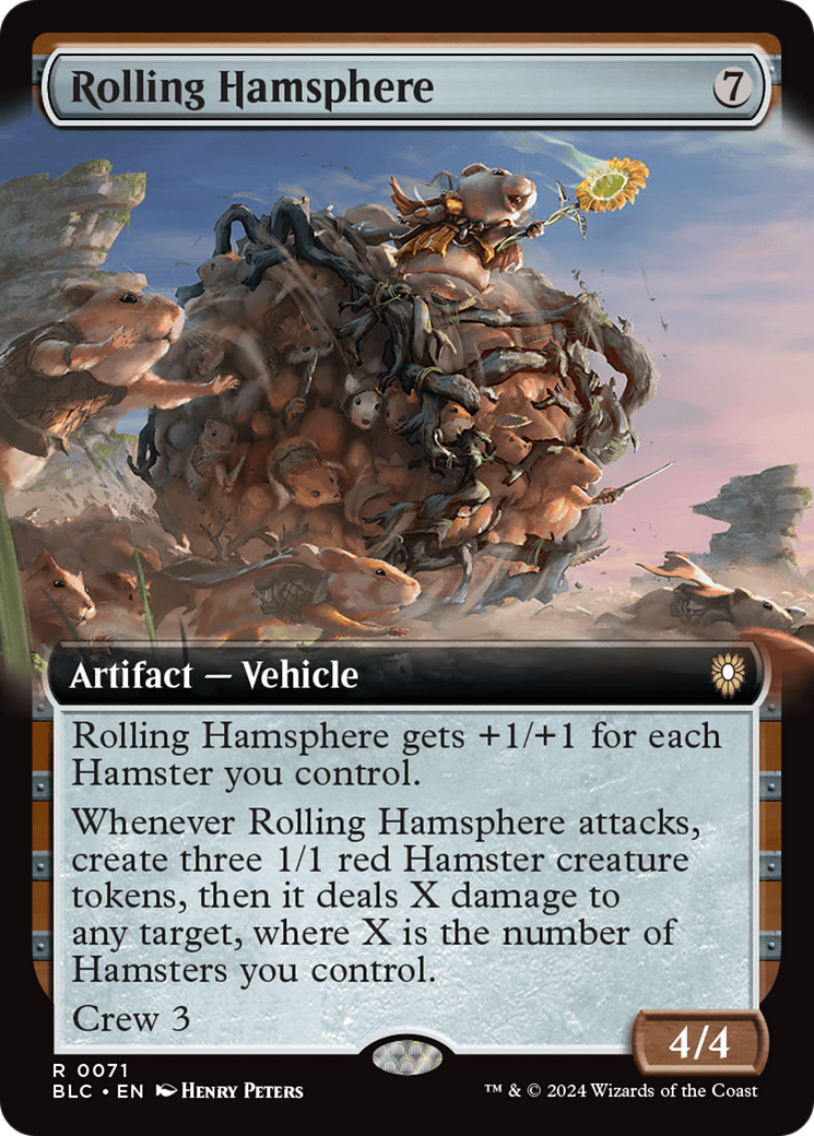 Rolling Hamsphere (Extended Art) [Bloomburrow Commander] | Grognard Games