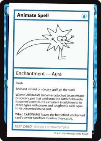 Animate Spell (2021 Edition) [Mystery Booster Playtest Cards] | Grognard Games