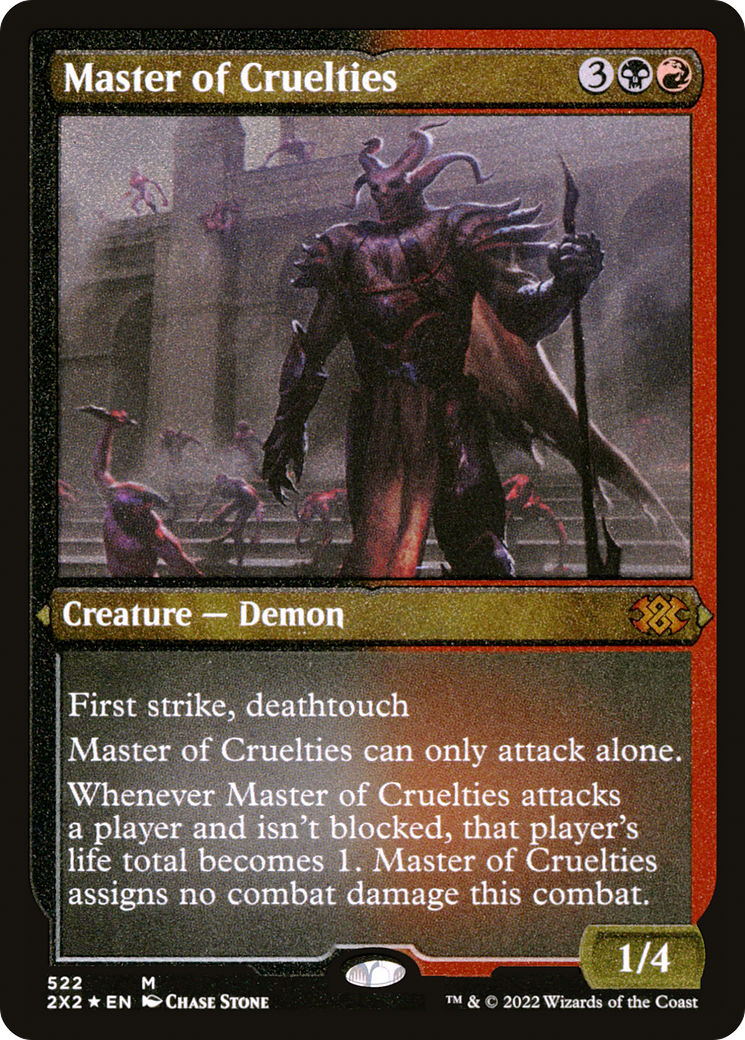 Master of Cruelties (Foil Etched) (2X2-522) - Double Masters 2022 Foil | Grognard Games