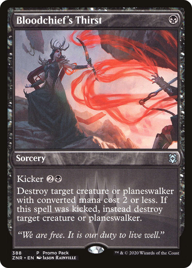 Bloodchief's Thirst (Promo Pack) [Zendikar Rising Promos] | Grognard Games
